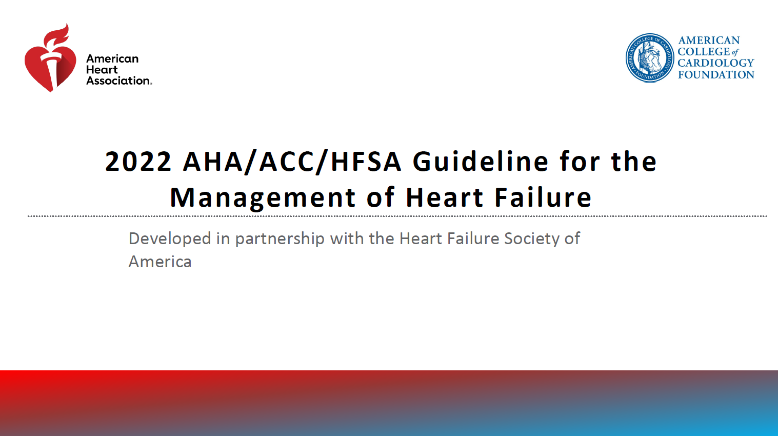 Guideline For The Management Of Heart Failure 2022 AHA ACC HFSA 