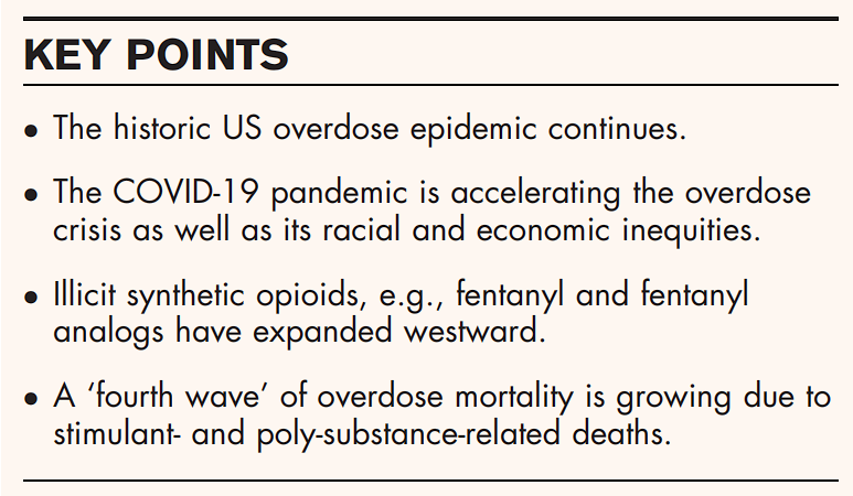 Puntos clave de sobredosis de fentanilo